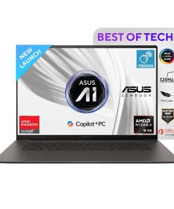 ASUS Zenbook S 16, 16" 3K OLED Touch Screen,AMD Ryzen AI 9 HX 370,Copilot+ PC (32GB RAM/1 TB SSD/Radeon 890M iGPU/M365 Basic (1Year)*/Windows 11/Office 2024/Zumaia Gray/1.2 Kg),UM5606WA-RJ3310WS